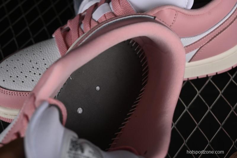 Nike Air Jordan 1 Low AJ1 Pink White Low-Top Casual Sneakers - DC0774-162