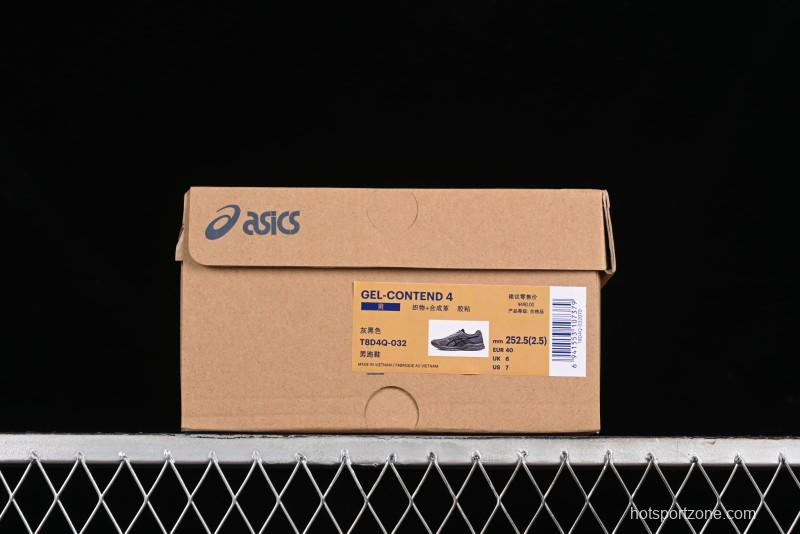 Asics Gel-Contend 4 Low-Top Breathable Running Shoes with Rearfoot Gel Cushioning - T8D4Q-032