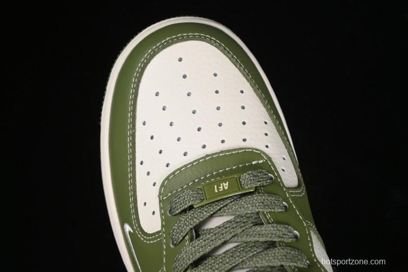 Nike Air Force 1 '07 Low Stussy Collaboration - Lotus Green Low-Top Casual Sneakers - BB5353-515