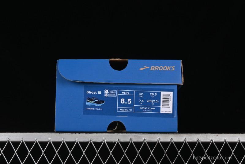 Brooks Ghost 15 Low-Cut Breathable Cushioned Support Running Shoes - 1103931D407