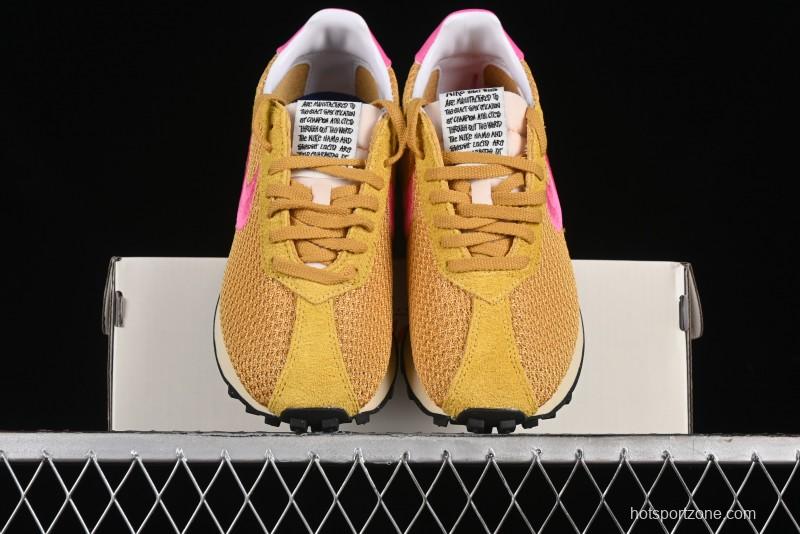 Stussy x Nike Roshe Run LD-1000 Comfortable Versatile Non-Slip Durable Waffle Low-Top Casual Running Shoes - FQ5369-700