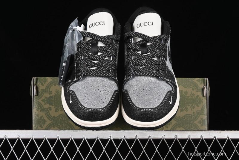 Nike Air Jordan 1 Low Retro Basketball Shoes Custom Starry Sky Design - SJ9950-012