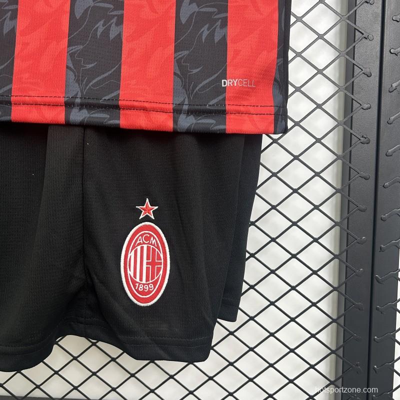 25/26 Kids AC Milan Home Size 16-28 Jersey