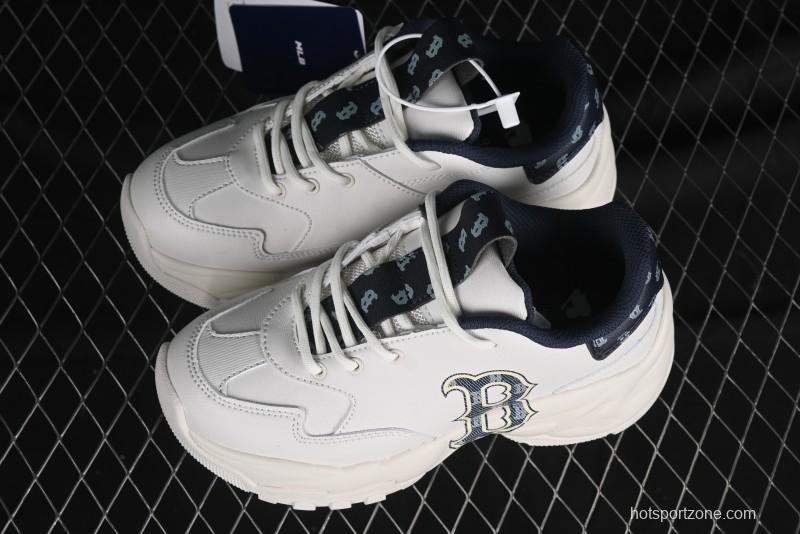 New York Yankees MLB Bigball Chunky Denim Monogram Platform Sneakers - 3ASHBDM4N43NYS
