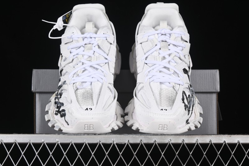 Balenciaga Track Sneaker Tess with Transparent Heel Strap - WTRHW9010
