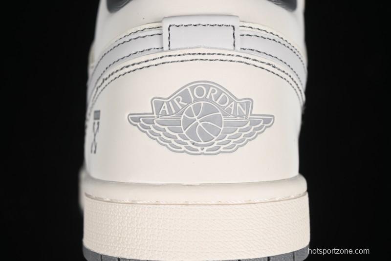 Nike Air Jordan 1 Low OFF-WHITE Collaboration Retro Basketball Shoes - CF3688-022