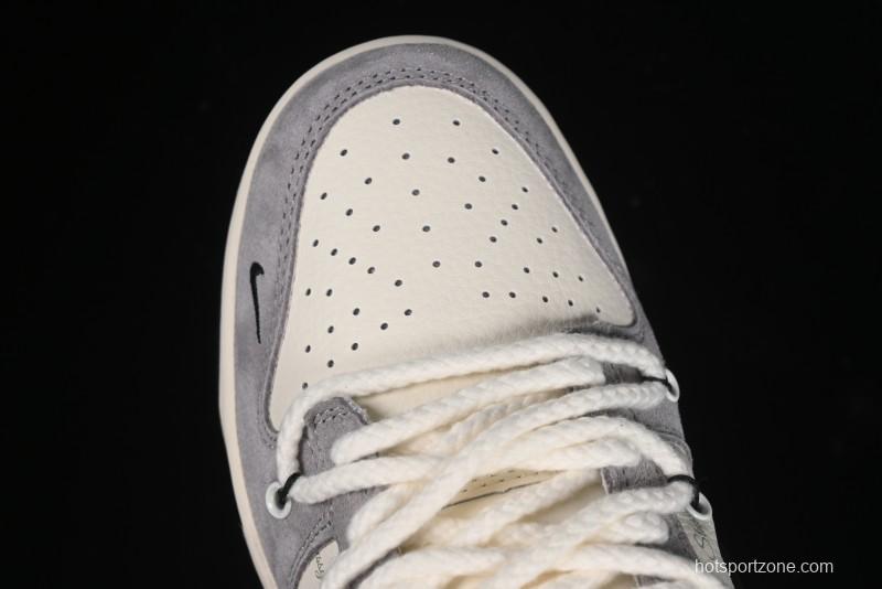 Nike SB Dunk Low Stussy Anniversary Edition Customized Low-Top Casual Skate Shoes - SJ2068-293