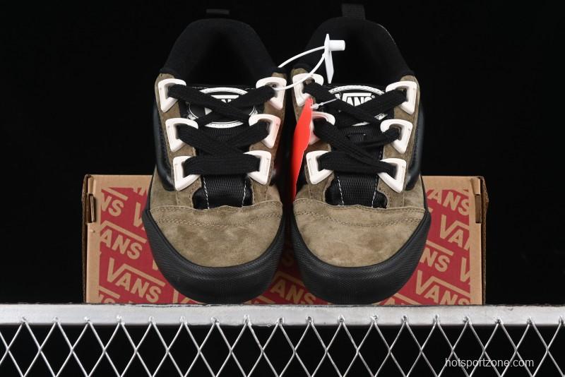 Vans Knu Skool DR Black Green New Series Chunky Sneakers - VN000CZU0BP