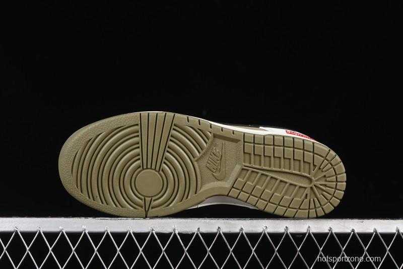 Nike SB Dunk Low Supreme Collaboration - Liberation Green Anniversary High-End Custom Low-Top Casual Sneakers - CH8311-231