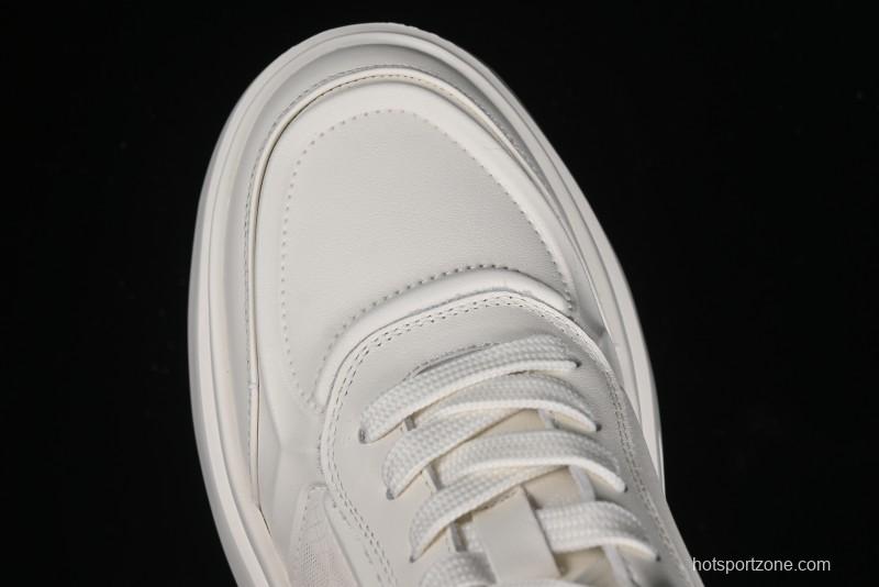 ECCO Street ACE Series Autumn New Retro Fashion Casual Leather Platform Sneakers - 63336101002