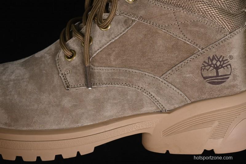 Timberland Outdoor Mid-Top Casual Chukka Boots with Premium Suede Leather and Anti-Odor Insole - TB10088KHAKI
