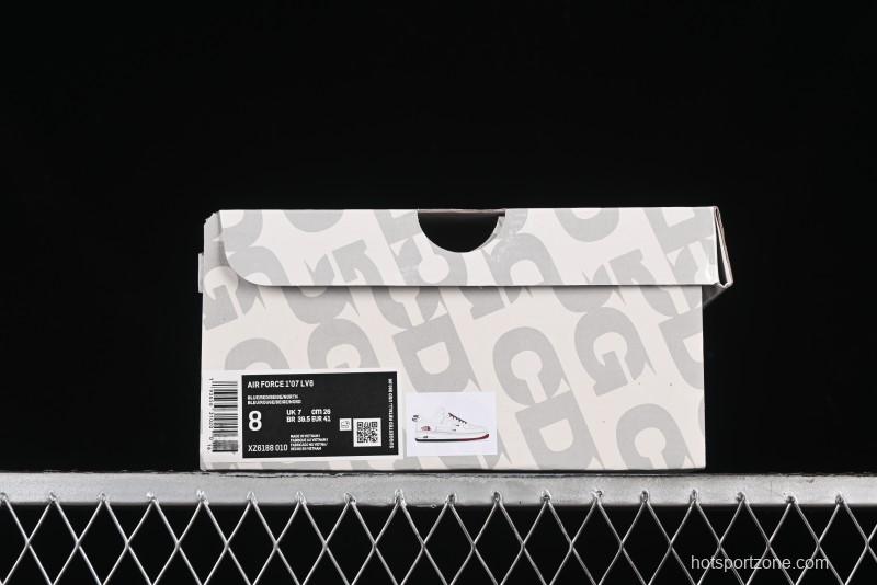 Nike Air Force 1 '07 Low The North Face Collaboration - White Red Blue Color Block Low-Top Casual Sneakers - XZ6188-010