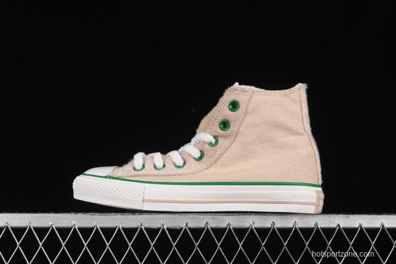 Converse Zoo Happy Pets Series High-Top Casual Sneakers with Plush Lining for Autumn Winter - A12768C