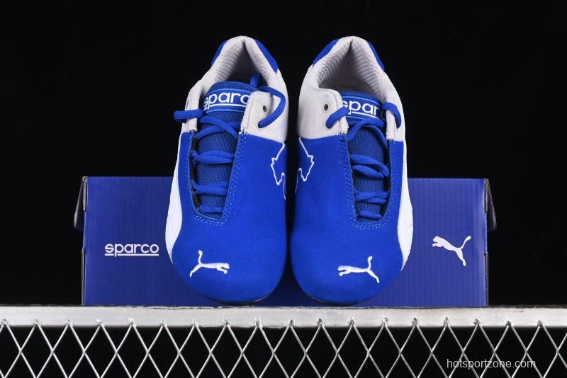 Puma Sparco Future Round Toe Lace-Up Leather Fabric Low-Top Lifestyle Casual Shoes - 307936-02