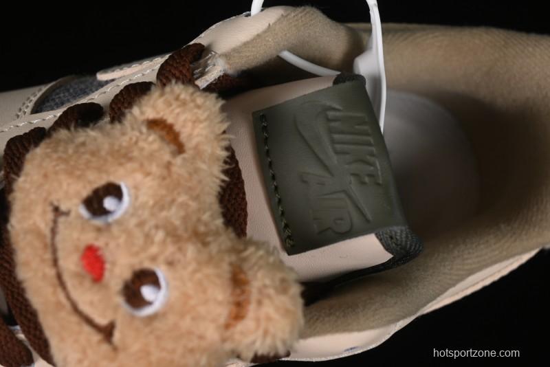 Nike Air Force 1 '07 Low Farting Bear Casual Sneakers - CW2289-230