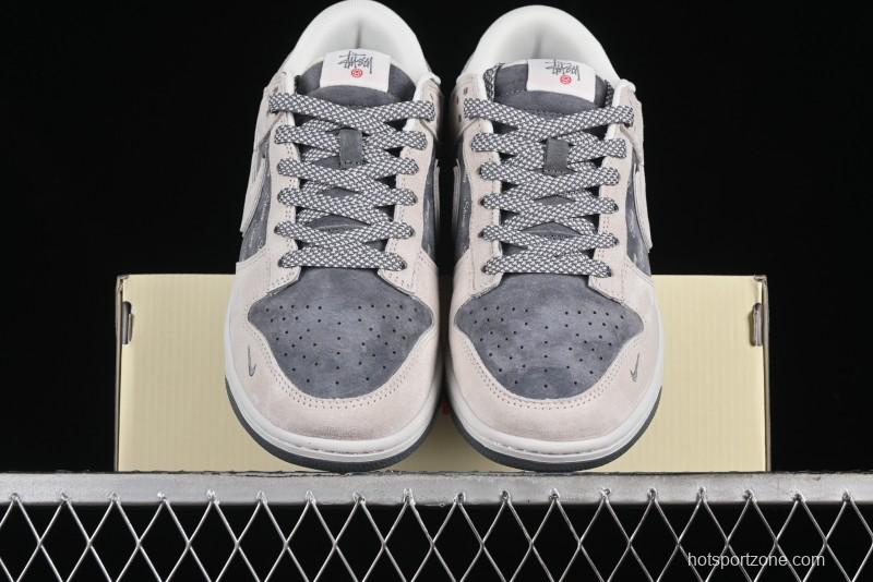 Nike SB Dunk Low Stussy Anniversary Edition Premium Custom Low-Top Casual Sneakers - XX2025-578