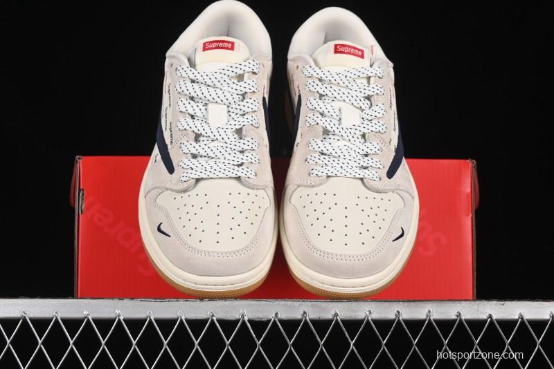 Nike Travis Scott x Fragment Design x Air Jordan 1 Low OG SP AJ1 Supreme Collaboration - JH6088-613