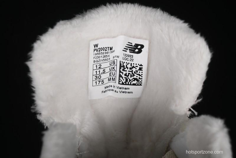 New Balance 2002R Series Hook and Loop Kids Shoes with Fleece Lining - PV2002TM