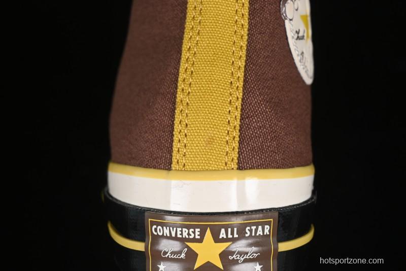 Converse Zoo Happy Pets Series High-Top Fleece-Lined Casual Sneakers with Animal-Themed Design - A12767C