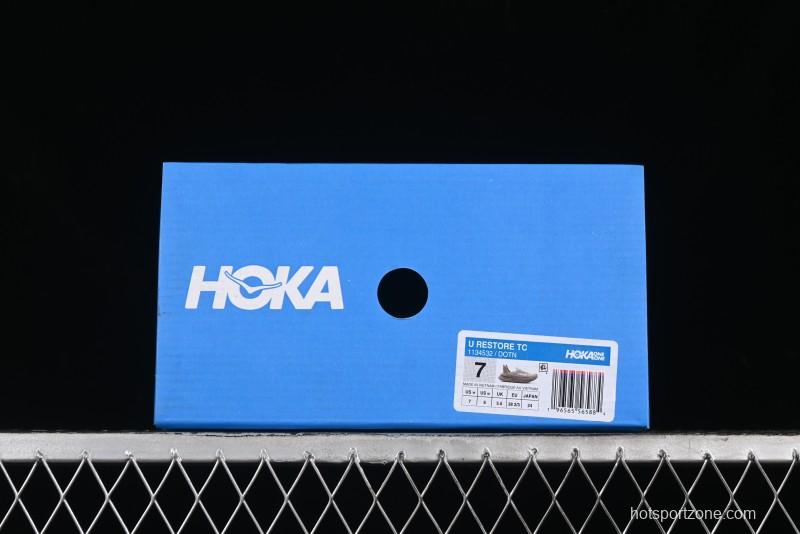 HOKA ONE ONE Restore Tc Classic Versatile Comfortable Cushioned Anti-Slip Low-Top Running Shoes - 1134532 DOTN