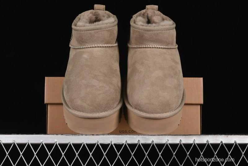 UGG Classic Ultra Mini Platform 3CM Short Boots with Genuine Shearling - 1135092