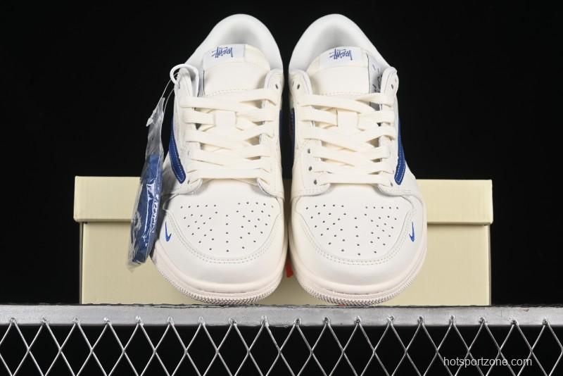 Nike Travis Scott x Fragment Design x Air Jordan 1 Low OG SP AJ1 Retro Sneakers - SJ2068-117