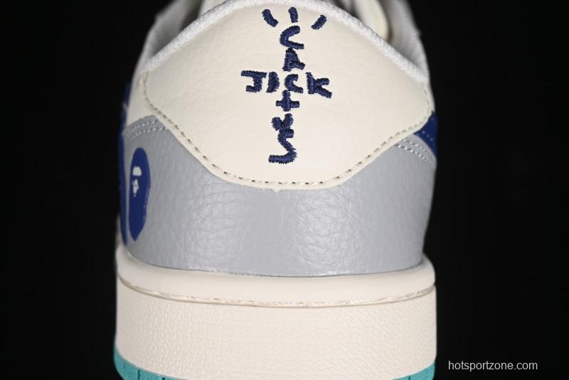 Nike Travis Scott x Fragment Design x Air Jordan 1 Low OG SP AJ1 Bape Collaboration - LJ5188-021