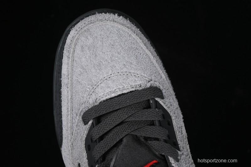 Nike Jordan Spizike Low AJ Hybrid Elements Black Grey Crack Leather Casual Sneakers - FQ1759-002