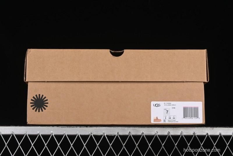 UGG Classic Mini II Fur Lace-Up Platform Short Boots with Treadlite Outsole - 1143954