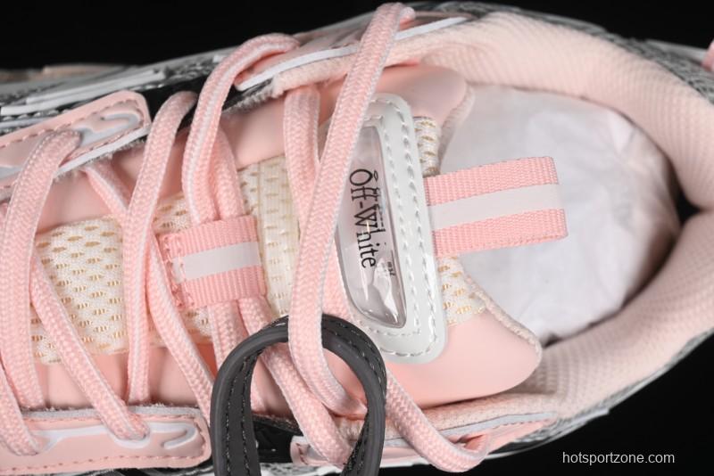 Off-White Be Right Low-Top Lifestyle Sneakers in White Pink - X.E5