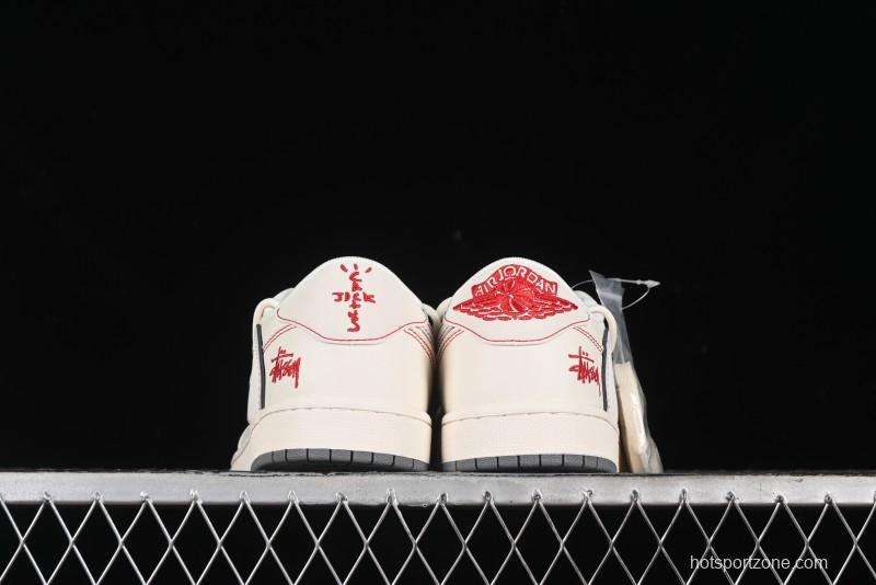 Nike Travis Scott x Fragment Design x Air Jordan 1 Low OG SP AJ1 Sneakers - SJ0086-136