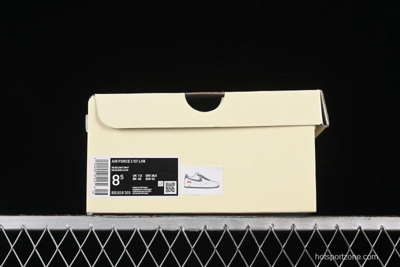 Nike Air Force 1 '07 Low Stone Island Supreme Collaboration Off-White Star Grey Low-Top Casual Sneakers - BB1616-303