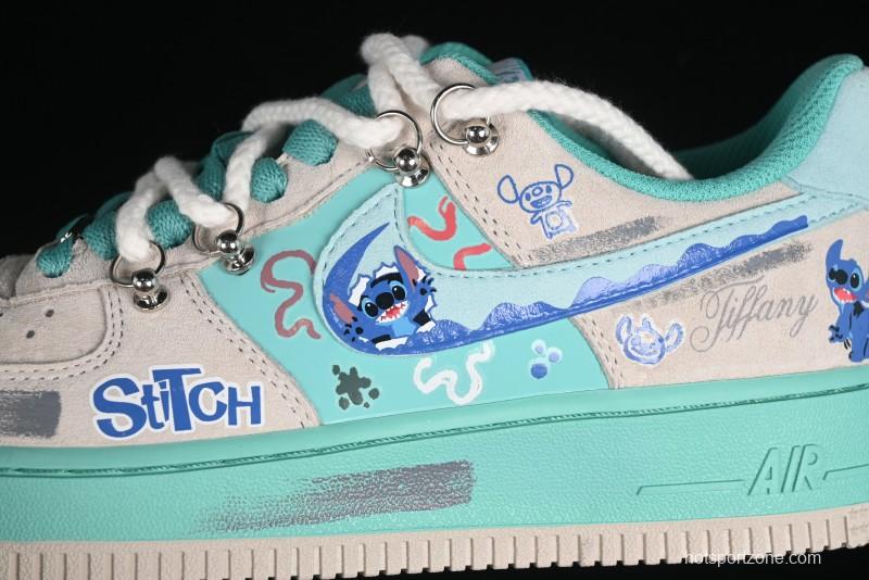 Nike Air Force 1 '07 Low x Stitch Casual Lace-Up Sneakers - DZ1328-222