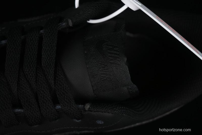 Nike Air Force 1 '07 Low LV Custom All Black Casual Sneakers - 315122-101