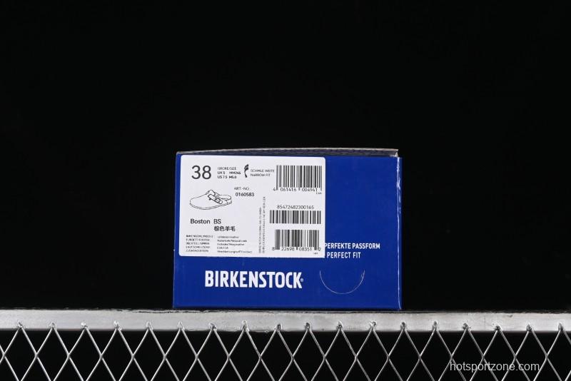 Birkenstock Half-Fur Slide Sandals with Wool Lining - G.D4