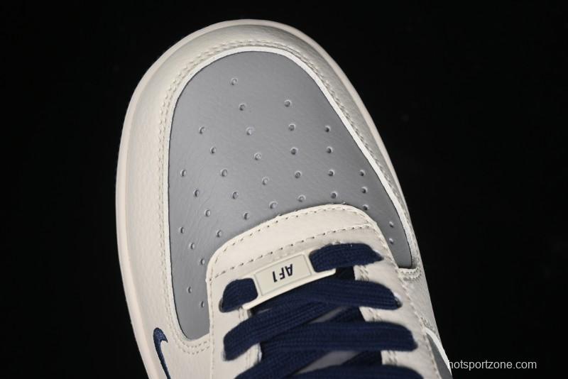 Nike Air Force 1 '07 Low Bape Collaboration - Deep Blue Grey Low-Top Casual Sneakers BB6566-206