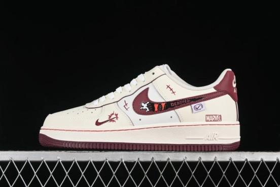 Nike Air Force 1'07 Low "Deadpool" Marvel Series Deadpool Casual Sneakers - FB1839-512