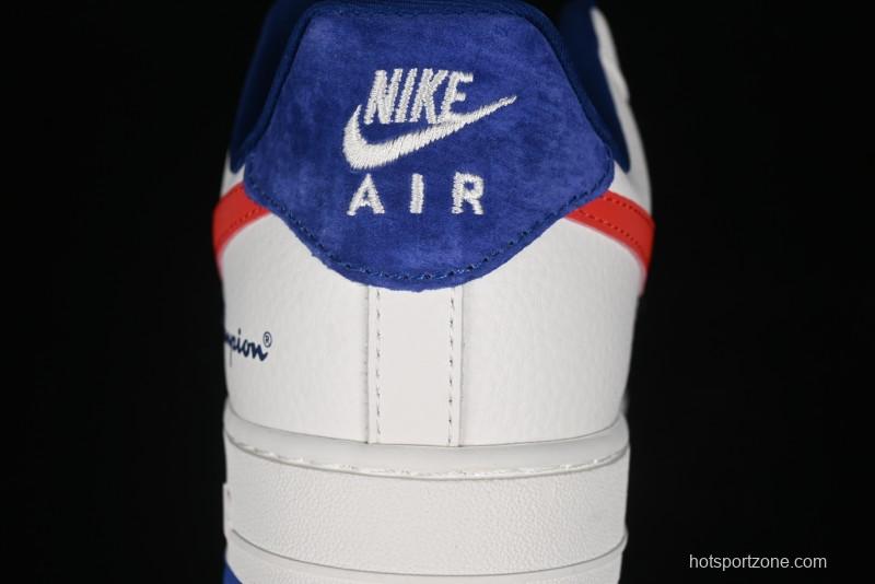Nike Air Force 1 '07 Low Champion Collaboration - Blue White Red Low-Top Casual Sneakers - KK1988-002