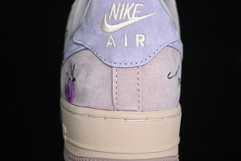 Nike Air Force 1 '07 Low Purple Taro Demon Casual Sneakers - ZB2121-301