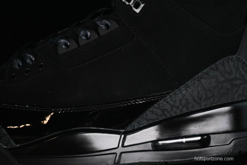 Nike Air Jordan 3 Retro Basketball Shoes Midnight Black - CT8532-001