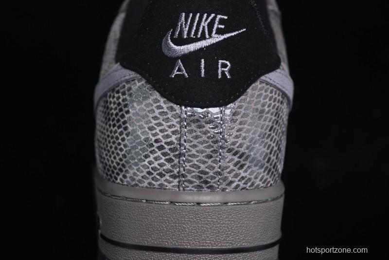 Nike Air Force 1 '07 Low Snake Year Themed Low-Top Casual Sneakers - HF2898-001