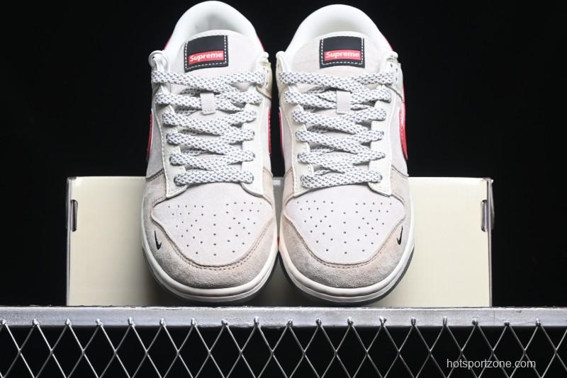 Nike SB Dunk Low Supreme Collaboration - Hello Kitty Anniversary Customized Low-Top Casual Sneakers - XY1688-018