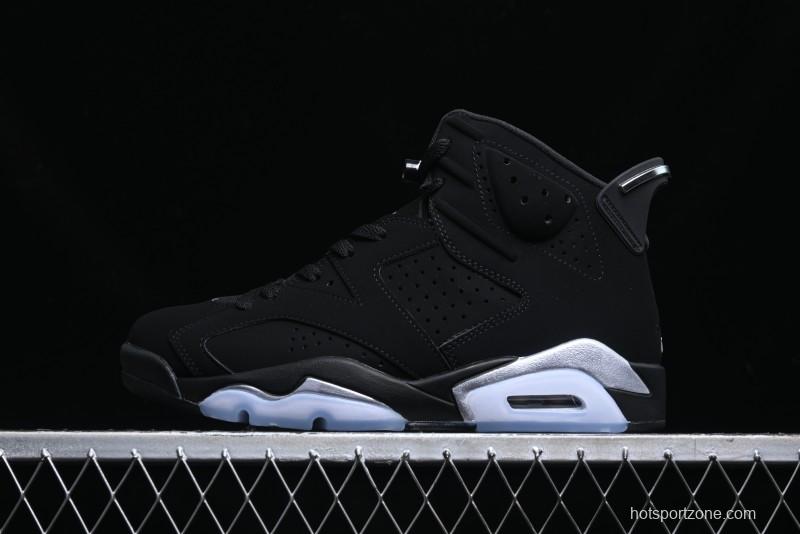 Nike Air Jordan 6 Retro Metallic Silver Basketball Shoes - DX2836-001