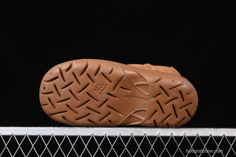 Bottega Veneta Snap Round Toe Slip-On Ankle Snow Boots - 578321