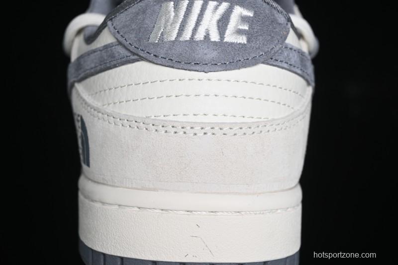 Nike SB Dunk Low The North Face Collaboration Anniversary Edition Customized Low-Top Casual Skate Shoes - DM6868-002