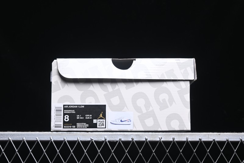 Nike Air Jordan 1 Low Supreme x The North Face Retro Basketball Shoes - XX3318-188