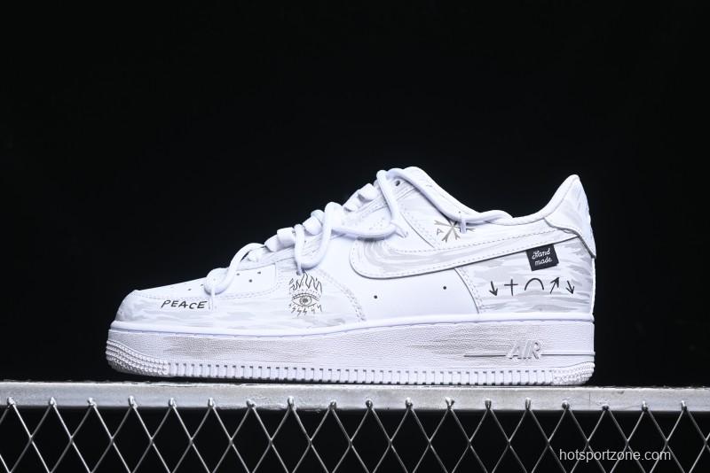 Nike Air Force 1 '07 Low Lace-Up Casual Sneakers with Full-Length Air Cushion - ZH0316-049