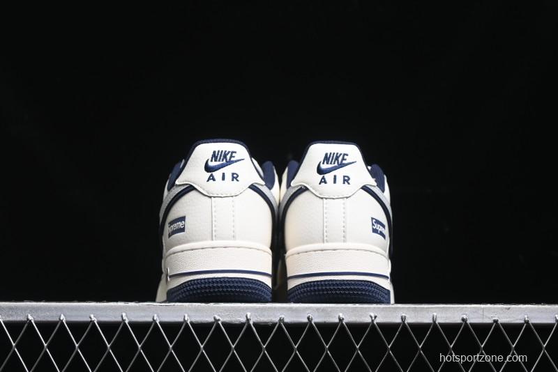 Nike Air Force 1 '07 Low Supreme Collaboration - Light Blue Shadow Swoosh Casual Sneakers - XZ6188-989