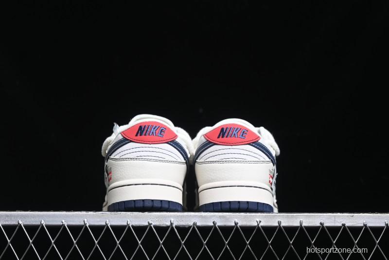 Nike SB Dunk Low Stone Island Anniversary Edition Customized Low-Top Casual Skate Shoes - YX5066-201