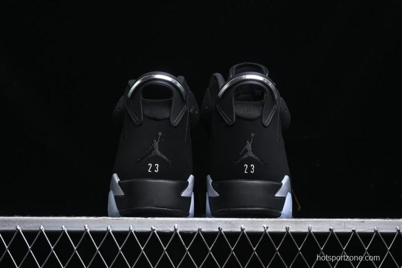 Nike Air Jordan 6 Retro Metallic Silver Basketball Shoes - DX2836-001